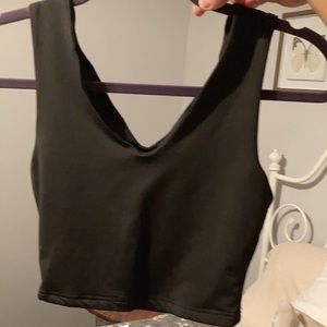 Black crop top